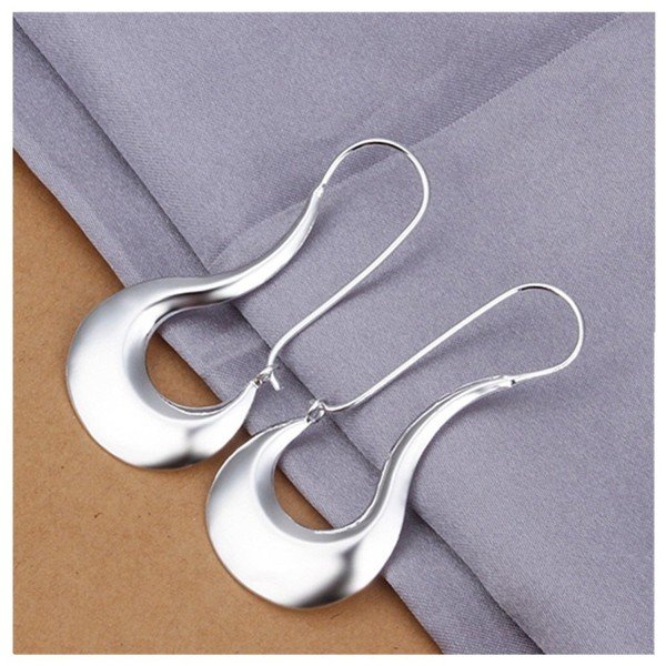 NYKKOLA Beautiful Elegant Jewelry 925 Silver Unique Simple Dangle Earrings NYKKOLA Beautiful Elegant Jewelry 925 Silver Unique Simple Dangle Earrings