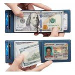NapaWalli RFID Blocking Bifold Slim Genuine Leather Thin Minimalist Front Pocket Wallets for Men Money Clip Made From Full Grain Leather
