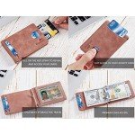 NapaWalli RFID Blocking Bifold Slim Genuine Leather Thin Minimalist Front Pocket Wallets for Men Money Clip Made From Full Grain Leather