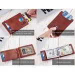 NapaWalli RFID Blocking Bifold Slim Genuine Leather Thin Minimalist Front Pocket Wallets for Men Money Clip Made From Full Grain Leather