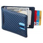 NapaWalli RFID Blocking Bifold Slim Genuine Leather Thin Minimalist Front Pocket Wallets for Men Money Clip Made From Full Grain Leather