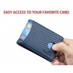 NapaWalli RFID Blocking Bifold Slim Genuine Leather Thin Minimalist Front Pocket Wallets for Men Money Clip Made From Full Grain Leather