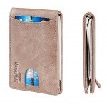 NapaWalli RFID Blocking Bifold Slim Genuine Leather Thin Minimalist Front Pocket Wallets for Men Money Clip Made From Full Grain Leather