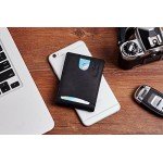 NapaWalli RFID Blocking Bifold Slim Genuine Leather Thin Minimalist Front Pocket Wallets for Men Money Clip Made From Full Grain Leather