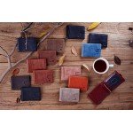 NapaWalli RFID Blocking Bifold Slim Genuine Leather Thin Minimalist Front Pocket Wallets for Men Money Clip Made From Full Grain Leather