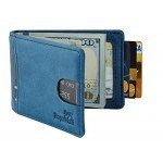 NapaWalli RFID Blocking Bifold Slim Genuine Leather Thin Minimalist Front Pocket Wallets for Men Money Clip Made From Full Grain Leather