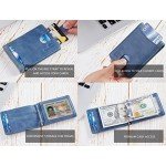 NapaWalli RFID Blocking Bifold Slim Genuine Leather Thin Minimalist Front Pocket Wallets for Men Money Clip Made From Full Grain Leather