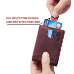 NapaWalli RFID Blocking Bifold Slim Genuine Leather Thin Minimalist Front Pocket Wallets for Men Money Clip Made From Full Grain Leather