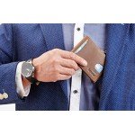 NapaWalli RFID Blocking Bifold Slim Genuine Leather Thin Minimalist Front Pocket Wallets for Men Money Clip Made From Full Grain Leather