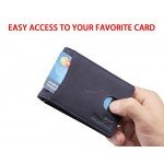 NapaWalli RFID Blocking Bifold Slim Genuine Leather Thin Minimalist Front Pocket Wallets for Men Money Clip Made From Full Grain Leather