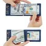 NapaWalli RFID Blocking Bifold Slim Genuine Leather Thin Minimalist Front Pocket Wallets for Men Money Clip Made From Full Grain Leather