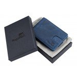 NapaWalli RFID Blocking Bifold Slim Genuine Leather Thin Minimalist Front Pocket Wallets for Men Money Clip Made From Full Grain Leather