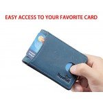 NapaWalli RFID Blocking Bifold Slim Genuine Leather Thin Minimalist Front Pocket Wallets for Men Money Clip Made From Full Grain Leather