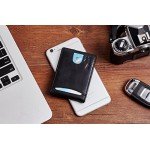 NapaWalli RFID Blocking Bifold Slim Genuine Leather Thin Minimalist Front Pocket Wallets for Men Money Clip Made From Full Grain Leather