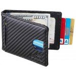 NapaWalli RFID Blocking Bifold Slim Genuine Leather Thin Minimalist Front Pocket Wallets for Men Money Clip Made From Full Grain Leather