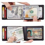 NapaWalli RFID Blocking Bifold Slim Genuine Leather Thin Minimalist Front Pocket Wallets for Men Money Clip Made From Full Grain Leather