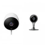 Nest Cam Outdoor Security Camera 2 pack, Works with Alexa