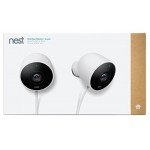 Nest Cam Outdoor Security Camera 2 pack, Works with Alexa