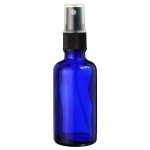 New 1pcs 50ml Empty Blue Glass Spray Bottle Glass Sprayer Bottles Perfume Container Refillable Cosmetic Atomizer For Tarvel Gift