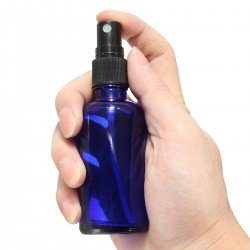 New 1pcs 50ml Empty Blue Glass Spray Bottle Glass Sprayer Bottles Perfume Container Refillable Cosmetic Atomizer For Tarvel Gift