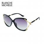 New Fashion Oversized Butterfly Sunglasses Women Polarized UV400 Brand Designer 2017 high quality sun glasses for women With Box
