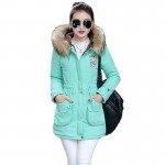 New Long Parkas Female Womens Winter Jacket Coat Thick Cotton Warm Jacket Womens Outwear Parkas Plus Size Fur Coat 2018