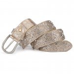 New PU Individuality Rivet Inlay Ancient Belt For Women Fashion Pin Buckle Waist Women Belts Luxury Brands Leather Belt Female