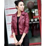 New Spring Women Leather Jacket Red Black PU Plus Size Jackets Motorcycle Leather Jacket Slim Casual Coat New Spring Women Leather Jacket Red Black PU Plus Size Jackets Motorcycle Leather Jacket Slim Casual Coat