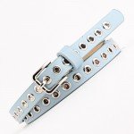 New Women's belt black hollow rivets woman waist belts leather luxury brand Slimming belt woman Feminine strap cinturon N097