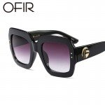 OFIR 2018 Newest Oversized Square Sunglasses Women Luxury Brand Designer Red Green Sun Glasses Female Vintage Shades Eyewear