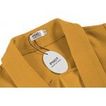 POGT Women 3/4 Sleeve Blazer Open Front Cardigan Jacket Work Office Blazer