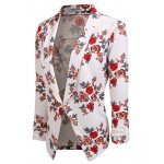 POGT Women 3/4 Sleeve Blazer Open Front Cardigan Jacket Work Office Blazer