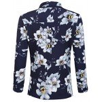 POGT Women 3/4 Sleeve Blazer Open Front Cardigan Jacket Work Office Blazer