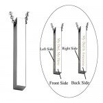 PiercingJ Personalized Custom Message Engrave Name Initial Vertical Cuboid Bar Necklace Stainless Steel Pendant Chain Golden Silver Rose Gold Tone + Gift Box