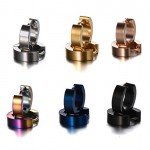 Pusheng Stainless Steel Small Hoop Earrings Set for Men Women Huggie Earrings