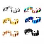 Pusheng Stainless Steel Small Hoop Earrings Set for Men Women Huggie Earrings