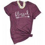 Pxmoda Women's Casual Letters Printed T-Shirt Short Sleeves Faith Over Fear Arrow Tee Tops Pxmoda Women's Casual Letters Printed T-Shirt Short Sleeves Faith Over Fear Arrow Tee Tops