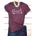 Pxmoda Women's Casual Letters Printed T-Shirt Short Sleeves Faith Over Fear Arrow Tee Tops Pxmoda Women's Casual Letters Printed T-Shirt Short Sleeves Faith Over Fear Arrow Tee Tops