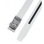 QISHI YUHUA Belt Men's Leather Ratchet Belt