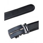 QISHI YUHUA Belt Men's Leather Ratchet Belt