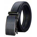 QISHI YUHUA Belt Men's Leather Ratchet Belt