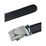 QISHI YUHUA Belt Men's Leather Ratchet Belt