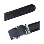 QISHI YUHUA Belt Men's Leather Ratchet Belt