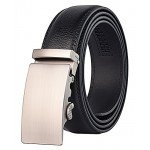 QISHI YUHUA Belt Men's Leather Ratchet Belt