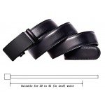 QISHI YUHUA Belt Men's Leather Ratchet Belt