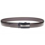 QISHI YUHUA Belt Men's Leather Ratchet Belt