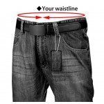 QISHI YUHUA Belt Men's Leather Ratchet Belt