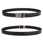 QISHI YUHUA Belt Men's Leather Ratchet Belt