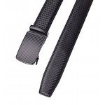 QISHI YUHUA Belt Men's Leather Ratchet Belt