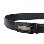 QISHI YUHUA Belt Men's Leather Ratchet Belt